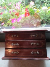 Schmuckschränkchen Schmuckschrank Schrank ca. 26 cm breit - ca. 16,5cm hoch