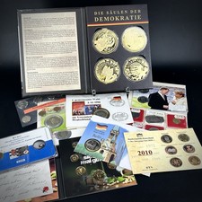 Münzsammlung Konvolut Säulen der Demokratie Medaillen Numisbriefe Sonderausgaben