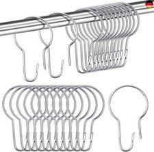 24 Stück Duschvorhang Haken