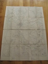 alte Landkarte des Herzogtum Oldenburg  Blatt X. von 1902 auf Leinen Wiefelstede