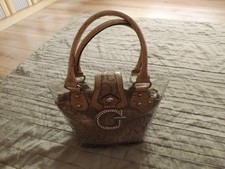 GUESS;HANDTASCHE;SCHULTERTASCHE;2 IN 1;TRANSPARENT/BEIGE;NW;TOLL!!!