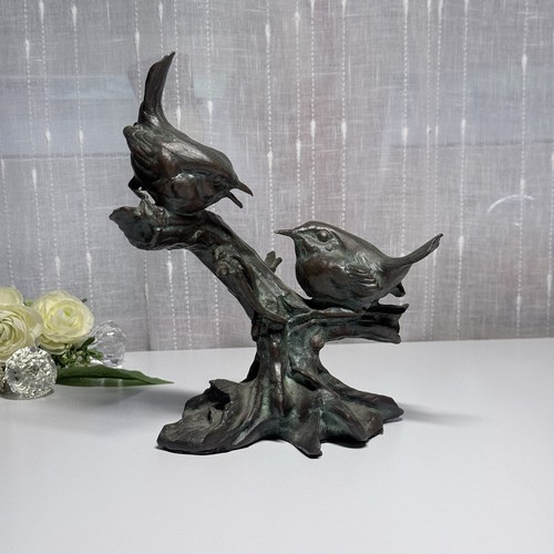 Bronzefigur vögel auf - bronzefigur,