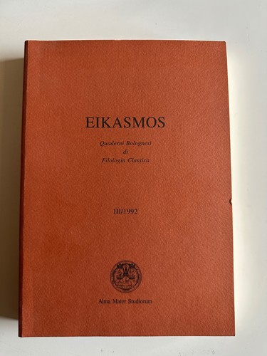 Eikasmós iii 1992 bologneser - eikasmÓs, iii/1992