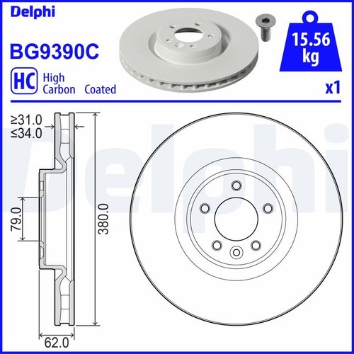 Delphi bremsscheibe für - 2x,
