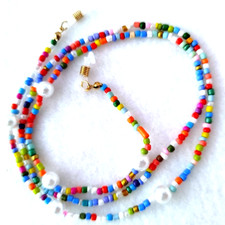 Brillenkette Damen Künstliche Perlen  Decor Perlen Brille Kette 70 cm