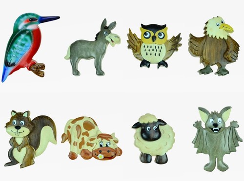 Magnete aus holz tiere esel - aus,