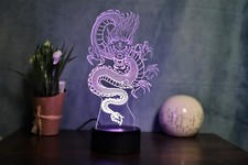 Drachen lampe japanischen - drachen-lampe, im
