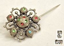 Antike Brosche Meisterzeichen