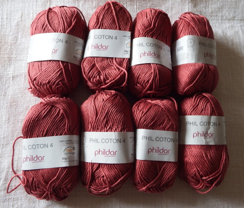 50g phildar phil cotton 4 - 8,