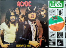 AC/DC LP – HIGHWAY TO HELL***Original ORANGE Translucent Vinyl*GERMANY 1979*VG++