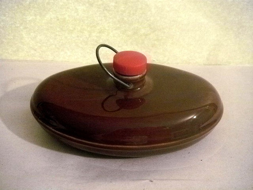 German porcelain decanter - porcelain, cork