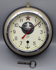 CCCP: Alte Sowjet U-Boot Uhr/ Schiffsuhr Russland + Schlüssel u. Funktion Wostok