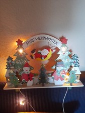Weihnachtsbogen Frohe Weihnachten mit Weihnachtsdorf Beleuchtet Lichterbogen