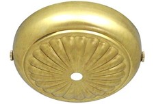 Baldachin 33x122 Messing gewölbt Mittelloch 10,5 Vinatge Retro Lampen Leuchten 