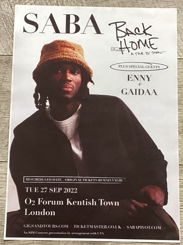 Saba concert poster london - concert,
