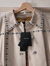 Dolce&Gabbana Lederjacke Beige
