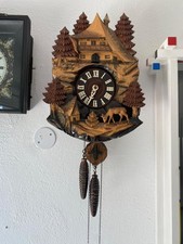 Schwarzwalduhr Kuckucksuhr 2 Gewichte Antik Wanduhr Uhr