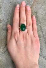 925 Sterlingsilber grüner