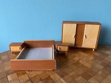 Schlafzimmer  Crailsheimer 50er Puppenhaus Puppenstube 1:12 dollhouse bed room