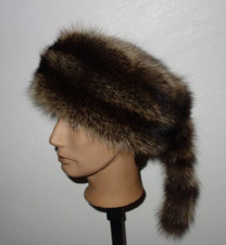 Waschbär pelz mütze - waschbär, trapper