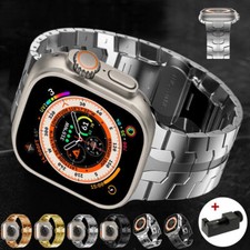 Edelstahl Armband für Apple Watch 5 6 7 8 9 10 11 SE Ultra 3 49mm Metall Ersatz