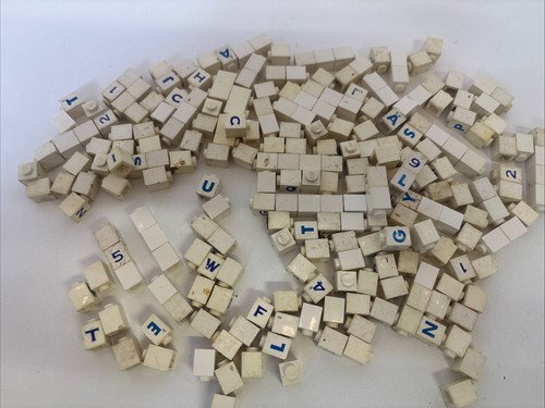 Lego buchstabensteine weiß - lego,