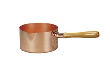 Kupfertopf Zuckertopf  Kupferkasserolle Holzgriff Ø 180 mm  2,5 l 