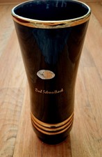 Blaue Vase, Porzellan mit