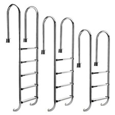 Poolleiter Einbauleiter Schwimmbad Leiter Pool Treppe 3, 4, 5 Stufen Edelstahl