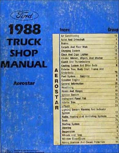 1988 ford aerostar - aerostar, van