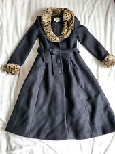 Schöner Mantel von Collectif XS Rockabilly gothic schwarz leo 