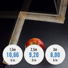 ABSCHLUSSLEISTE 23mm & 37mm Winkelleisten 1,5m 2,5m 3m Tischplatte Arbeitsplatte