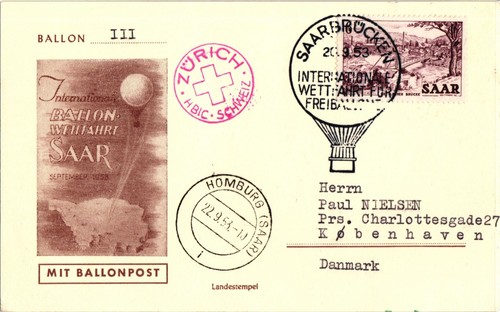 Saarland 324 auf postkarte - auf,