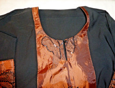 Dubai Abaya / Kaftan + schwarz