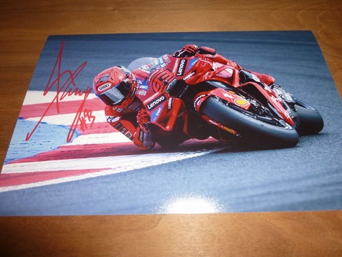 Marc marquez signed 12x8 - 12x8, foto