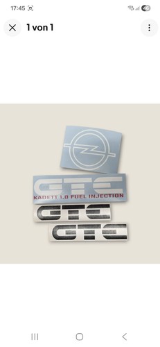 Aufkleber opel kadett gte - aufkleber,