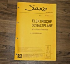 CITROEN SAXO 1998 Elektrische Schaltpläne Flüssiggas WERKSTATT HANDBUCH