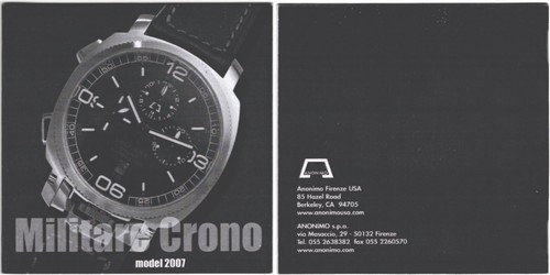 Anonymo militare crono modell - anonymo,
