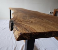 Sitzbank Eiche für Esstisch Wildeiche 140 cm