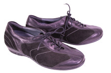 Theresia M. Schnürschuhe Leder Gr. 37,5 schwarz Sneaker Wechselfußbett CR104