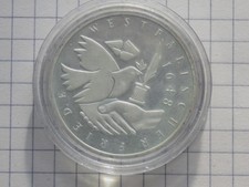 10 Mark Deutsche Mark 1998 J, Silber, siehe Bilder !