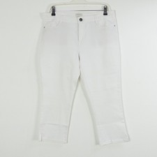 ESPRIT Capri Hose Skinny Weiß Gr. 40 L22 