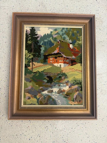 Handgesticktes gobelin - handgesticktes,