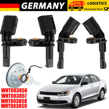 4x DREHZAHLFÜHLER ABS SENSOR VORNE HINTEN FÜR VW GOLF 5 6 PASSAT SHARAN T5