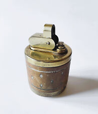 2) Alt ERHARD Benzinfeuerzeug Tischfeuerzeug WirtschaftswunderZeit, funktioniert