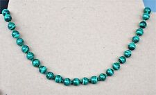 Natürlich Malachit Edelstein Kette,45 cm,  ,8 mm, einzeln geknotet ( SR-60* )
