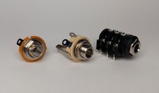 Klinken-Einbaubuchse 6,3 mm Mono Stereo offen geschloßen Mikrofon Winkelklinke