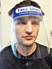 2 Stück Gesichts-Schutz-Visier Gesichtsschild Spuckschutz