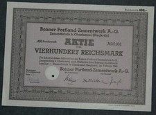 Bonner Portland-Zementwerk A.-G. 1944 400 RM