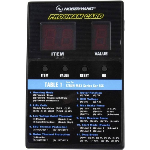 Hobbywing programmierbox - hobbywing,